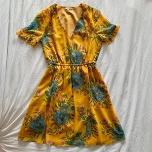 Madewell Sweetgrass Ruffle Sleeve Dress